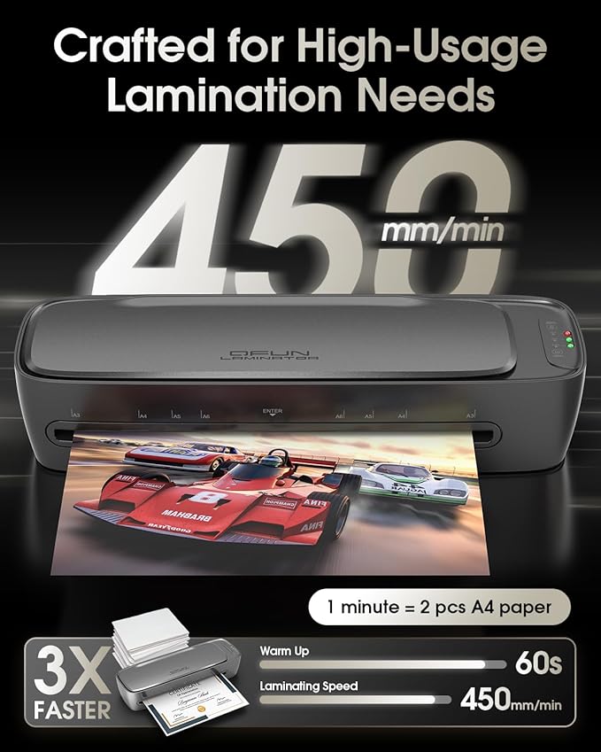 Qfun Laminator Machine 13 Inch Thermal Laminating machine 11x17 - Image 3