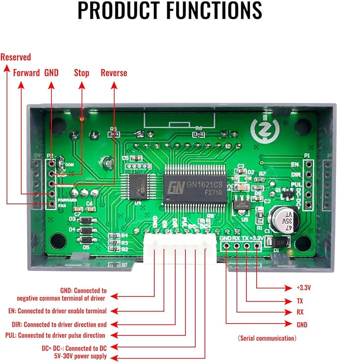 EMIHO Stepper Motor Controller DC 5-30V Fit - Image 4