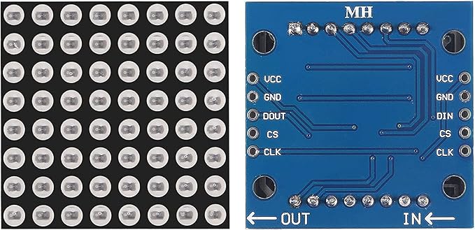 Azuocn 5PCS MAX7219 8x8 Dot Matrix LED Display Module 5V MCU Control MAX7219 - Image 4