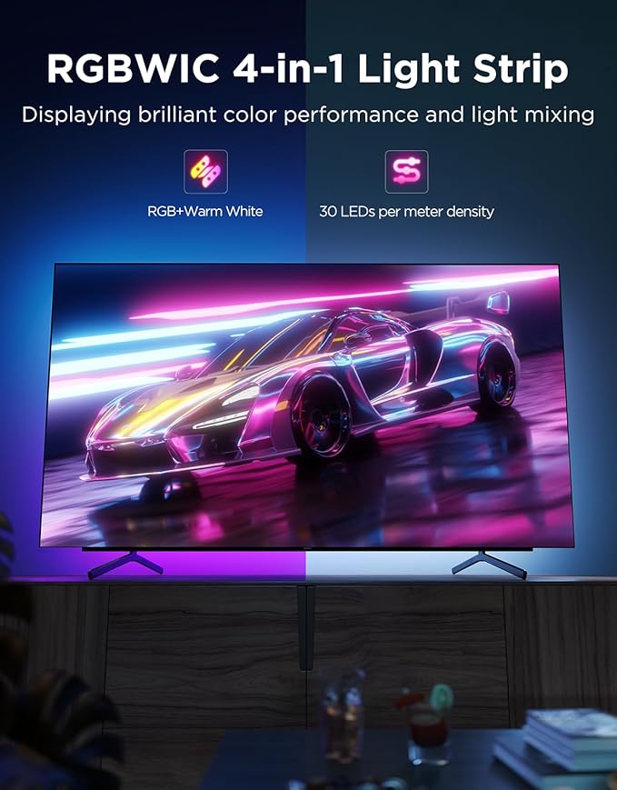 Govee TV LED Backlight 2, 14.4ft Cuttable TV Lights - Image 2