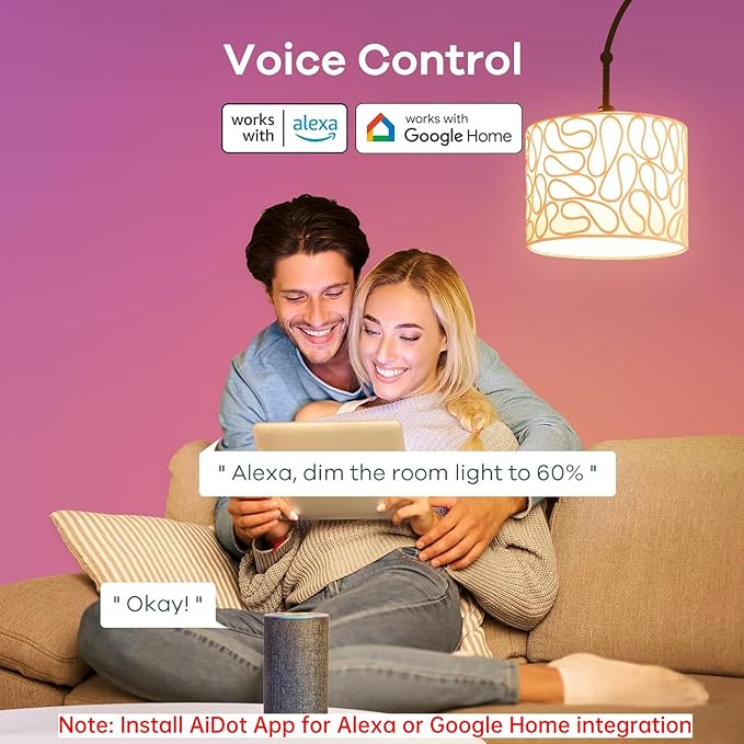 Linkind Smart Light Bulbs with Remote Control, Smart Bulb That Work with Alexa - Image 5
