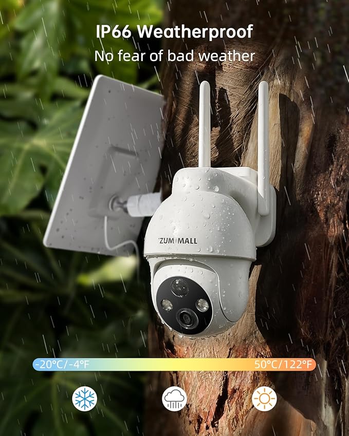 ZUMIMALL 4G LTE Cellular Security Camera, No WiFi Outdoor Camera Wireless - Image 4