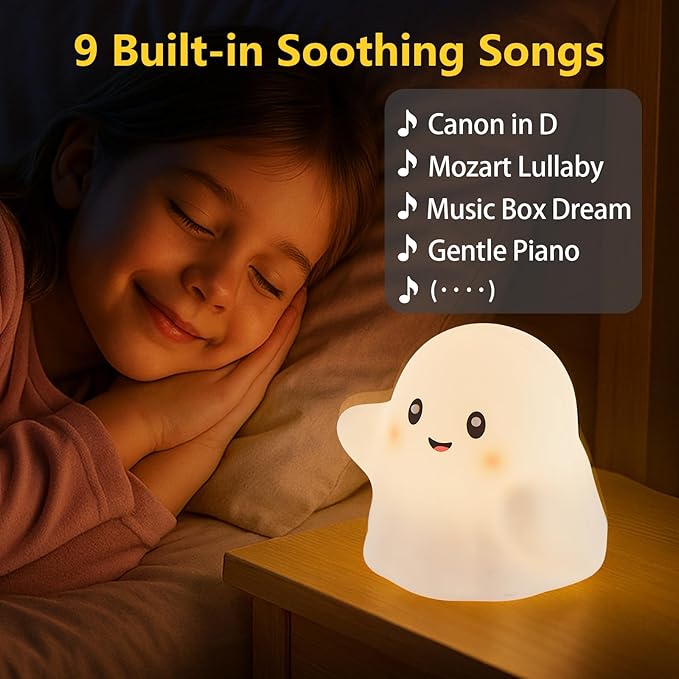 nextanG RGB Ghost Night Light – Color-Changing Tap Control Fun Toy - Image 5