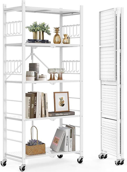 Himix 5-Tier Storage Folding Shelf by Himix