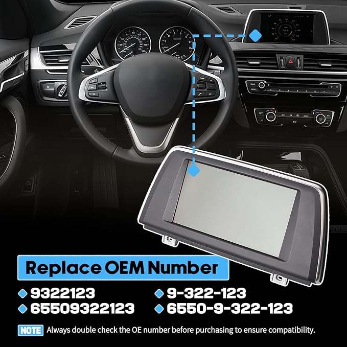 6.5'' Information GPS Dash Display Screen Fit - Image 2