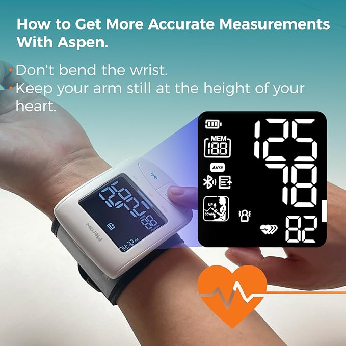 Meraw Blood Pressure Monitor Adult Cuff, Blood Pressure Cuff Monitor Wrist - Image 5