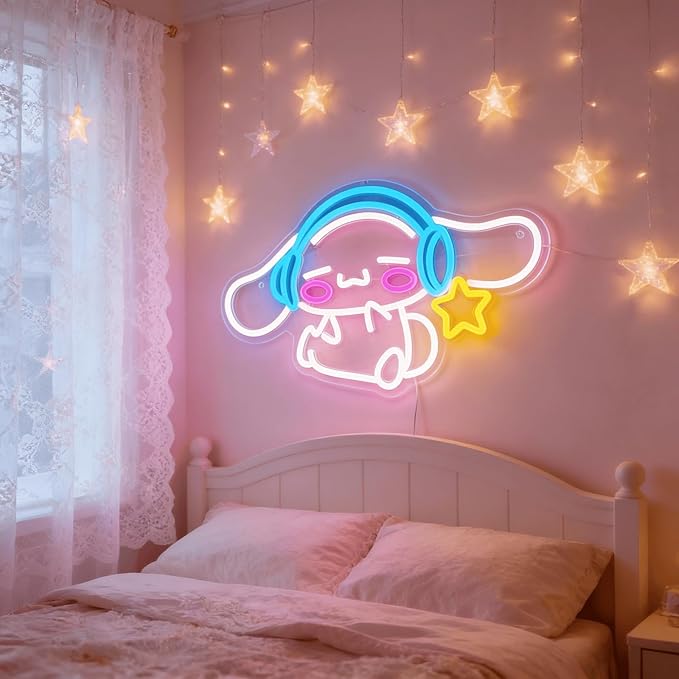 THIIXDAI Cinnamoroll Neon Sign for Room Decor, USB Powered LED Lights - Image 4