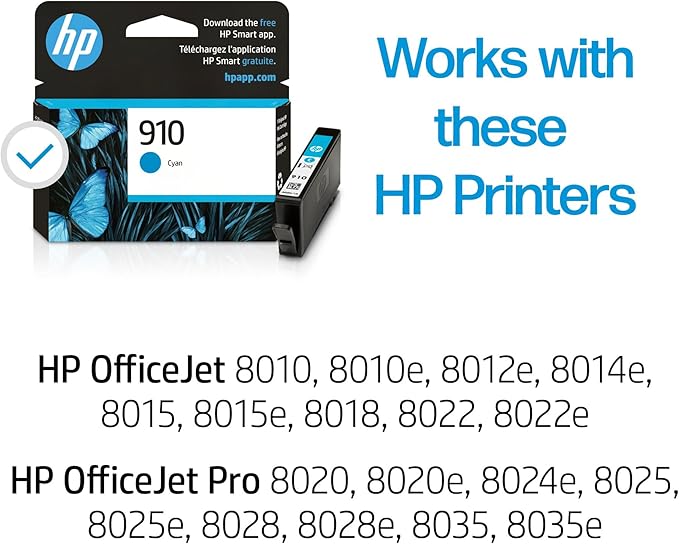 HP 910 Cyan Ink Cartridge | Works - Image 2