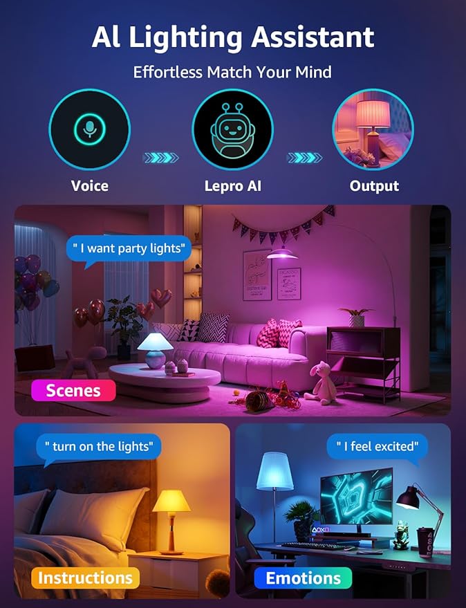Lepro B3 AI Smart Light Bulbs - Image 2
