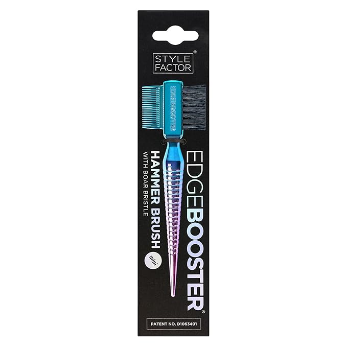 STYLE FACTOR EDGE BOOSTER® Mini Hammer Brush Travel Size | Baby Hair Brush & - Image 2