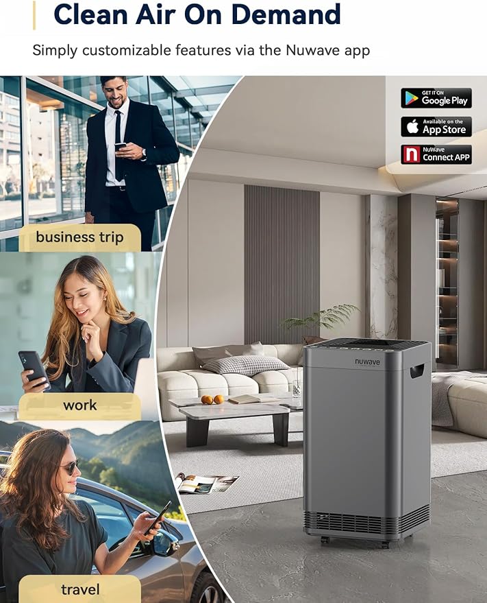 Nuwave OxyPure Zero Plus Air Purifier, Save on Filter Replacements, Covers up - Image 8