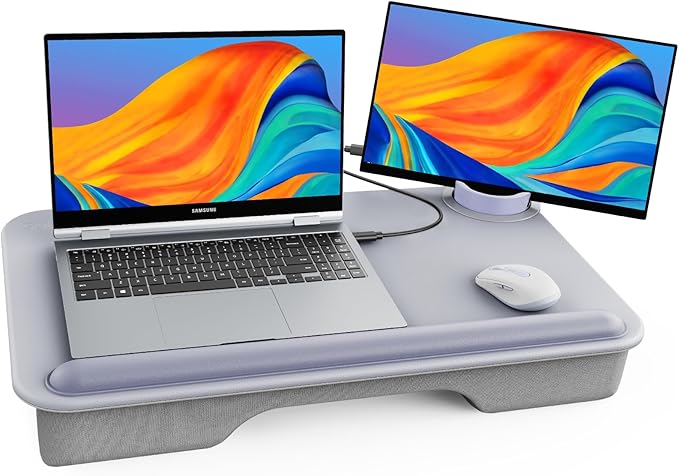 SAIJI Laptop Lap Desk for Bed—Fits Up to 17" Laptops & MacBook, Lightweight by SAIJI