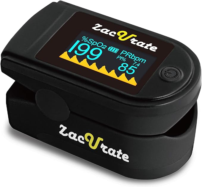 Zacurate 500C Elite Fingertip Pulse Oximeter Blood Oxygen Saturation Monitor by Zacurate
