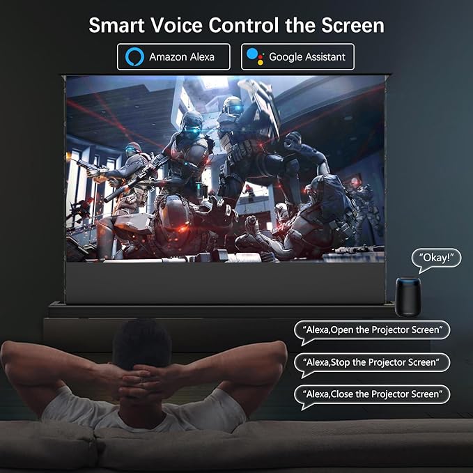 IN&VI Motorized ALR Floor Rising Projector Screen - Image 2