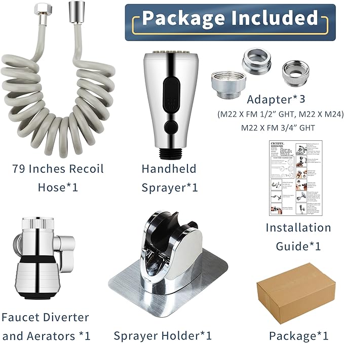 CECEFIN Kitchen Sink Sprayer Hose Attachment - Image 8