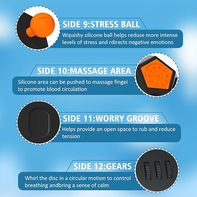Fidget Dodecagon –12-Side Fidget Toys Cube Relieves Stress and Anxiety Anti - Image 4