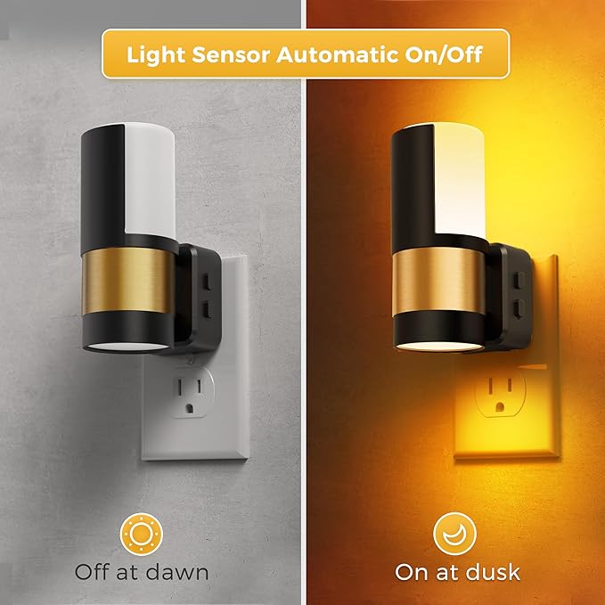 L LOHAS LED Night Lights Plug into Wall, 2 Pack, Plug in Night Light, Soft - Image 5