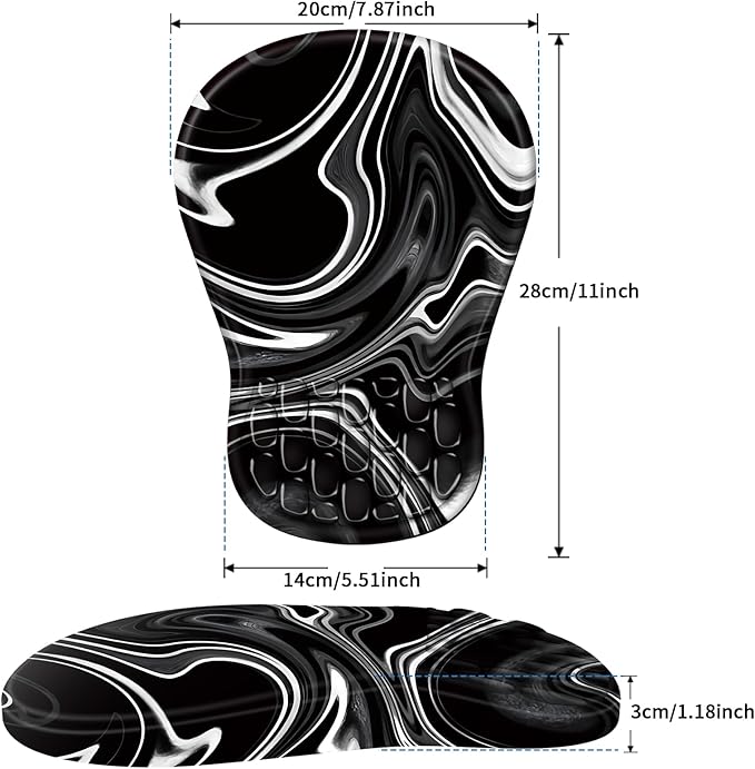 YIWEI Ergonomic Mouse Pad with Wrist Rest - Image 6