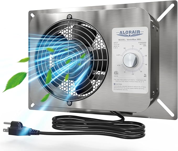 ALORAIR 300CFM Crawlspace Ventilation Fan by ALORAIRSOLUTIONSINC0J0DC