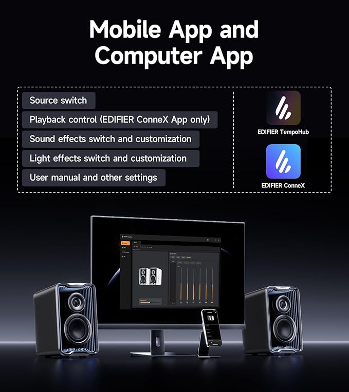 Edifier QR30 2.0 Desktop Active Speaker, Compact Bluetooth V5.4 Computer - Image 8