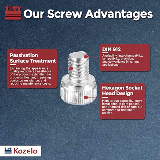 Kozelo 40pcs Socket Head Cap Screws - Image 3