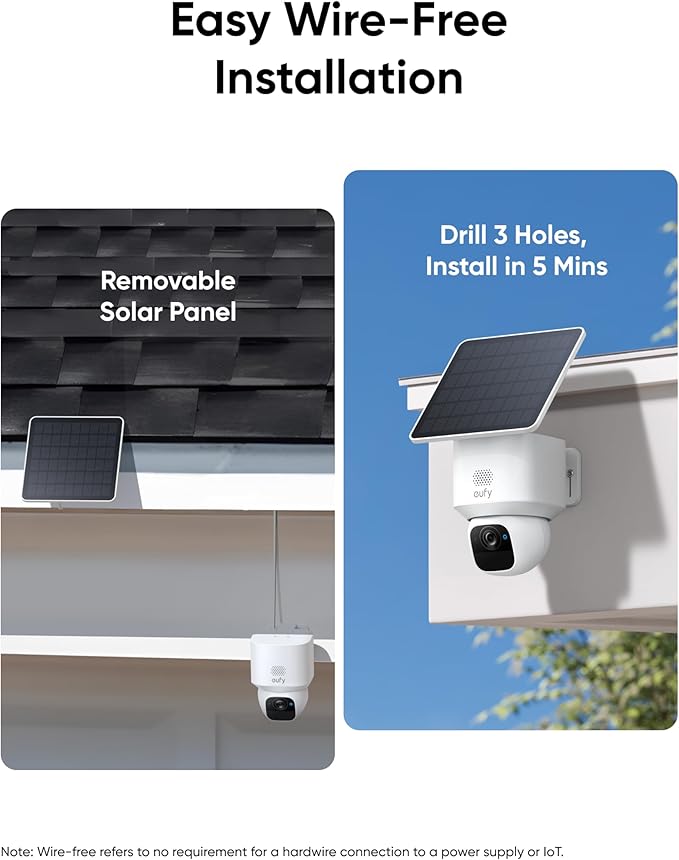 eufy Security SoloCam E30, Security Cameras Wireless Outdoor, Solar Camera - Image 5