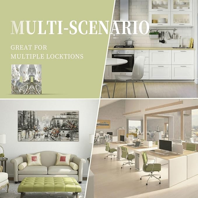 Bvtewkhz Boho Floral Wild Flower 2 Gang Double Toggle Decorative Light Switch - Image 7
