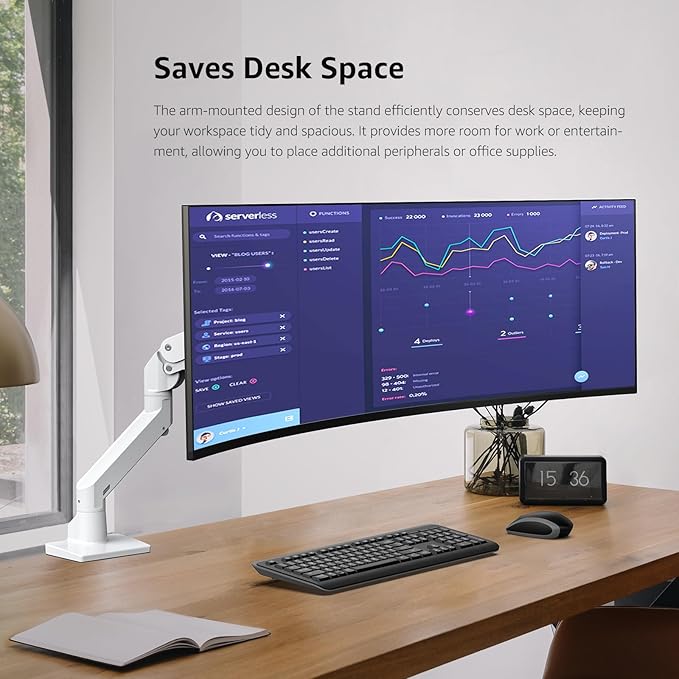 BEWISER Heavy Duty Monitor Arm Mount - Image 3