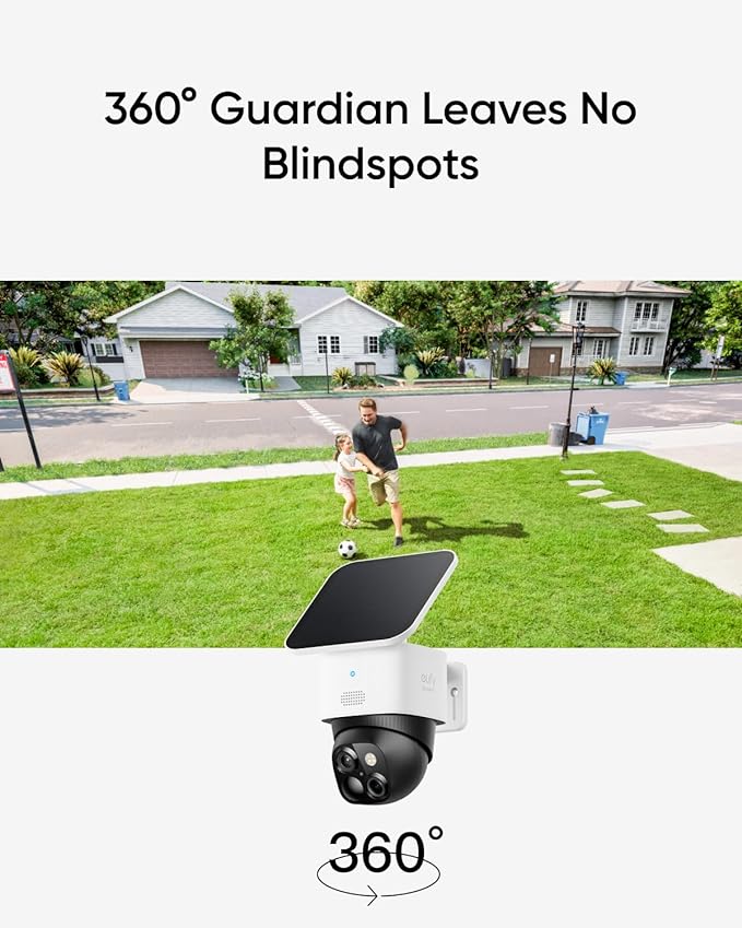 eufy Security SoloCam S340 4-Cam Kit, Solar Security Camera, Wireless Outdoor - Image 4