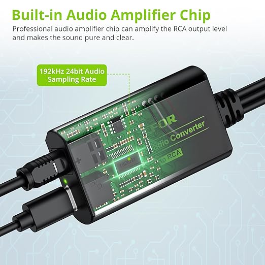 LiNKFOR 192kHz DAC Converter Digital to Analog Converter Digital Optical SPDIF - Image 3