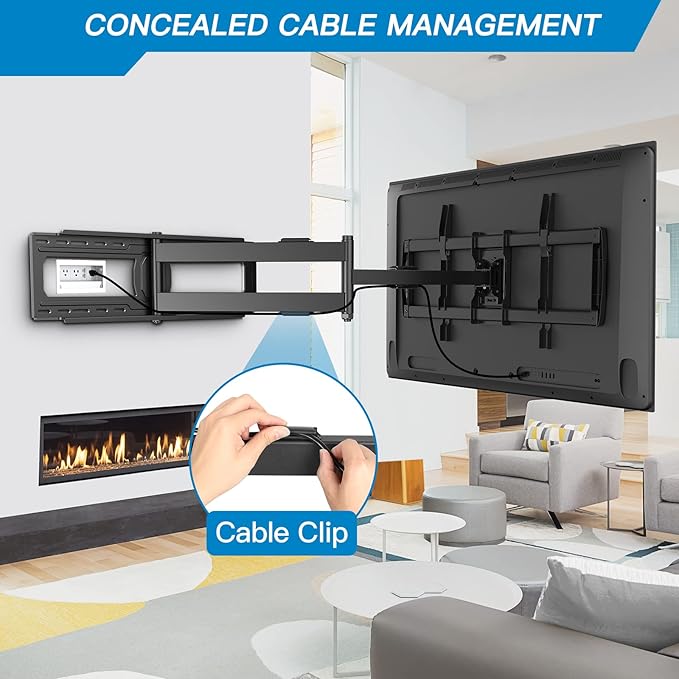 PERLESMITH Long Arm TV Wall Mount - Image 7