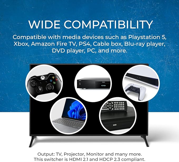 OREI 8K eARC HDMI 2.1 Switch 4x1, Switcher - Image 7