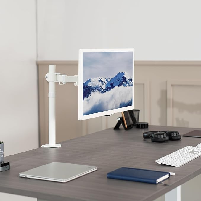 VIVO Single Monitor Arm Desk Mount, Holds Screens up to 32 inch Regular and 38 - Image 2