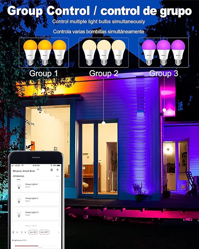 OHLUX Smart Light Bulbs, Color Changing LED Bulbs - Image 6