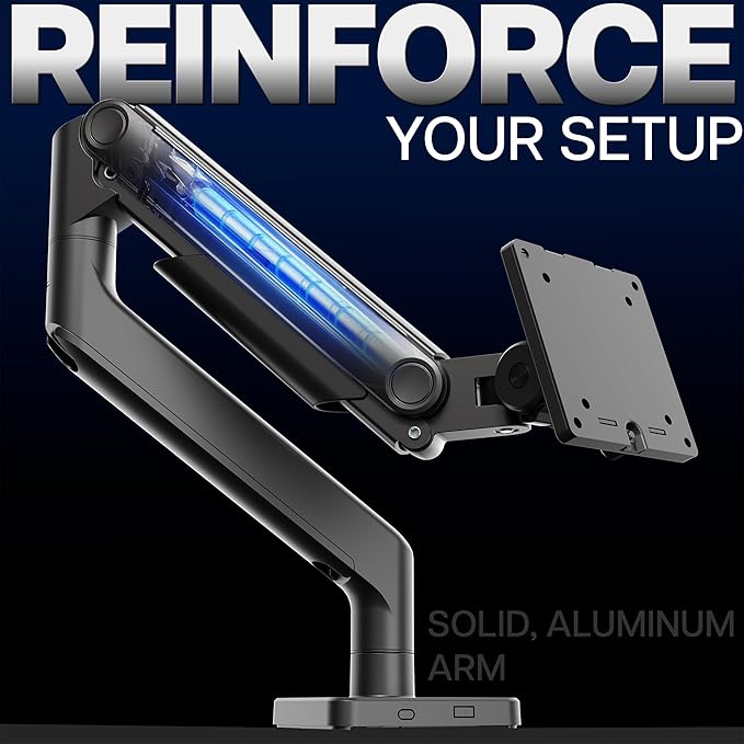 VIVO Heavy Duty Aluminum Ultrawide Monitor Tension Arm - Image 4