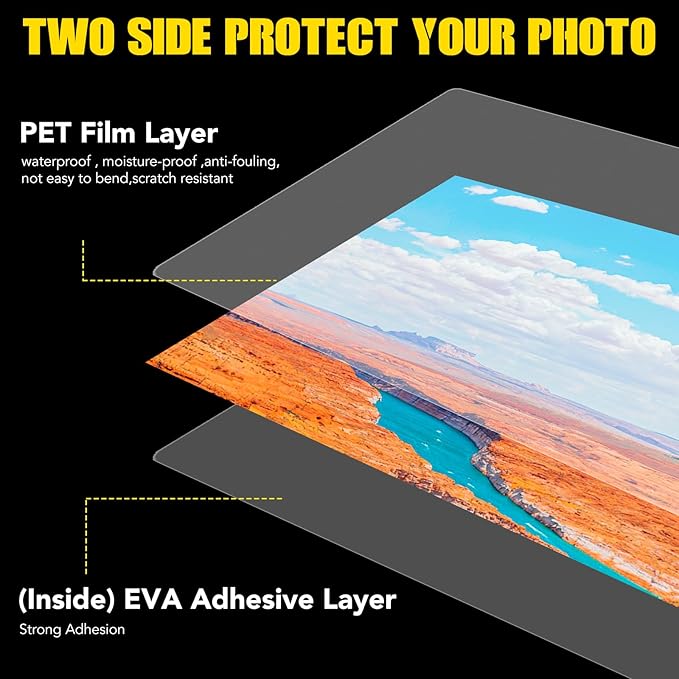 BURVAGY Thermal Laminating Pouches 5 Mil, 150 Pack Laminating Sheets, 9 x 11.5 - Image 3