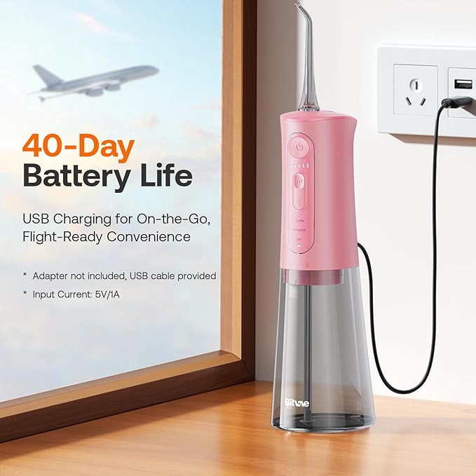 Bitvae Water Dental Flosser Teeth Picks, Cordless Portable Oral Irrigator - Image 6