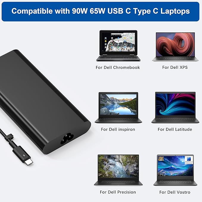 QIOUZW New 90W USB C Laptop Charger Compatible - Image 4