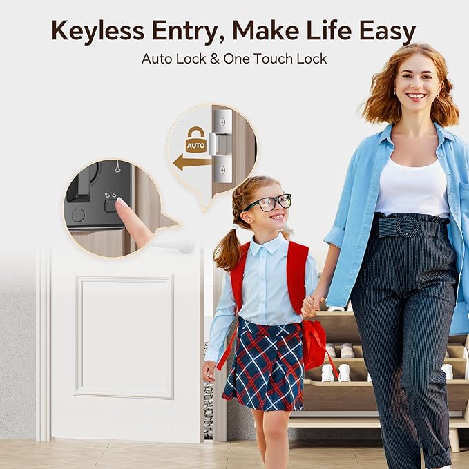 VCHOO Keyless Entry Door Lock Set Smart Locks - Image 5