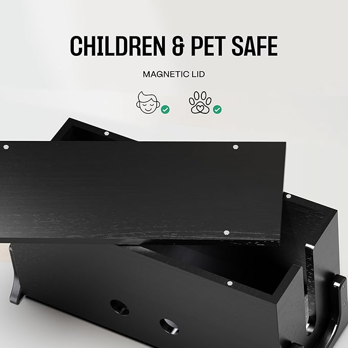 Extra Large Cable Management Box, Wood Cord Hider Box & Organizer - Image 5