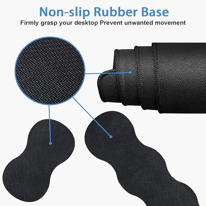 Ergonomic Keyboard Wrist Rest & Mouse Pad Wrist Rest Set, Large XXL Gaming Desk - Image 5