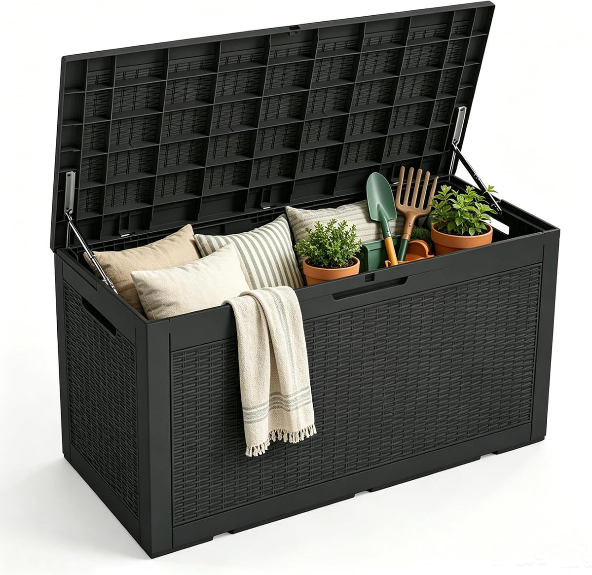 102 gallon resin outdoor storage box, waterproof deck, main product view