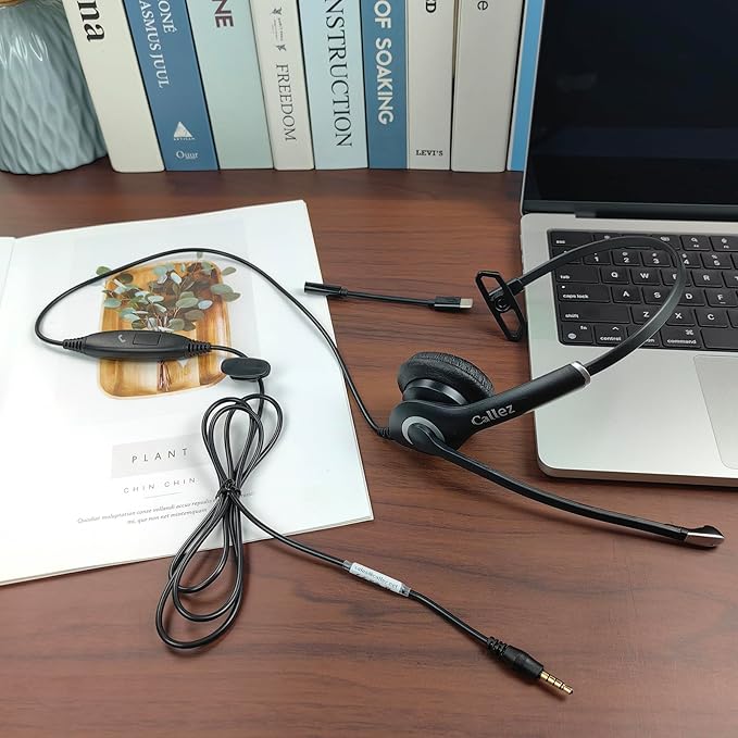 Callez Wired Computer Headset, 3.5mm/USB-C Headset - Image 7