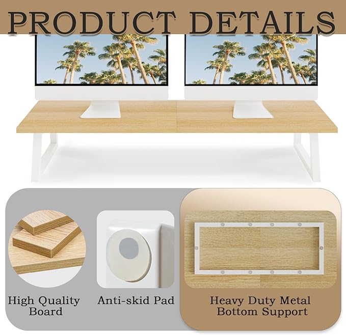 TEAMIX 31.5 inch Dual Monitor Riser - Image 5