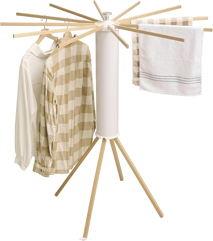 JOOM Four Legs Clothes Drying Rack, Garment Rack Portable and Foldable Space by JOOM