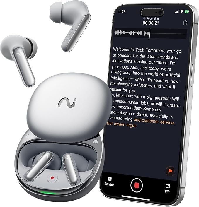 RecDot AI Voice Recorder Earbuds, viaim AI Meeting Assistant by viaim