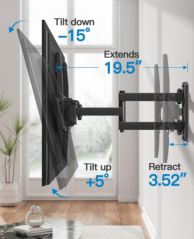 Pipishell Full Motion TV Wall Mount - Image 5