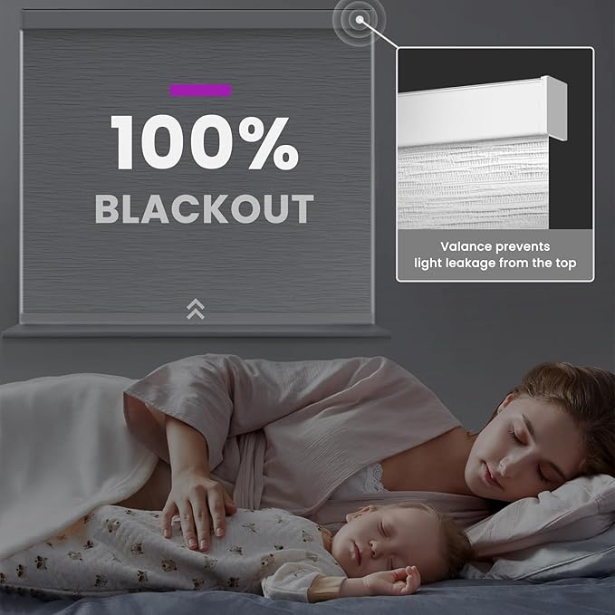 Astomi Motorized Roller Shades for Windows, Effortless Remote & Voice Control - Image 6