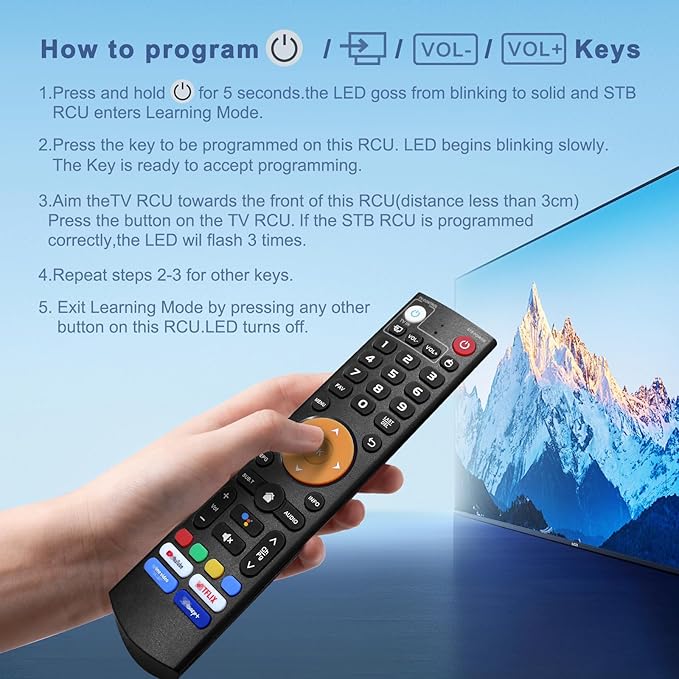 Replacement Learning Bluetooth Voice Remote Control fit - Image 6
