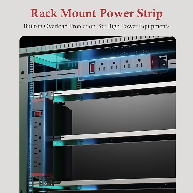 10 inch Rack Mount Power Strips PDU 4 Outlets - Image 5